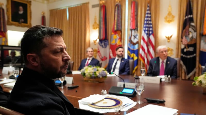 Moskva i Kyjev chtějí mír, řekl Trump na setkání se Zelenským. Tomahawky neslíbil.