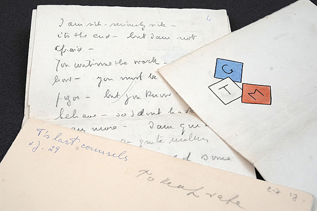 Co nemocný Masaryk diktoval svému synovi? Začala výstava tajemné obálky