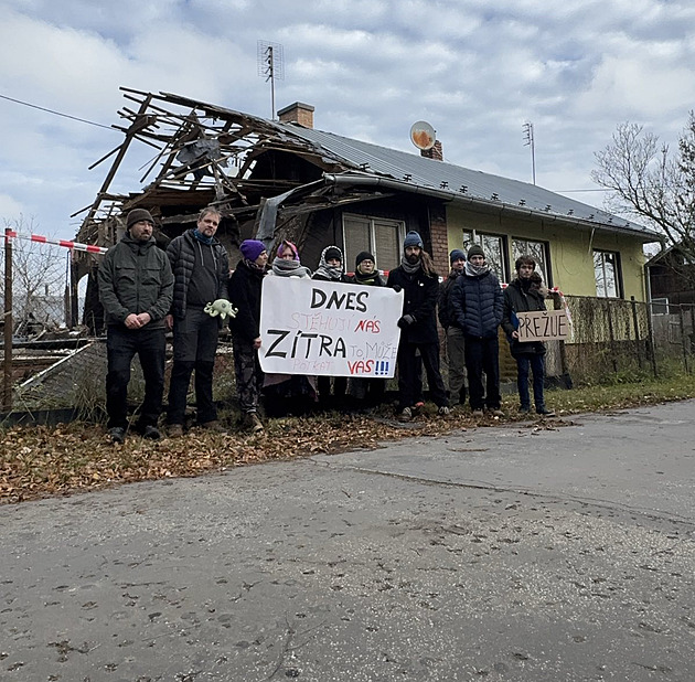 Podpora narůstá. Zůstaneme, dokud bude potřeba, říkají aktivisté z Bedřišky