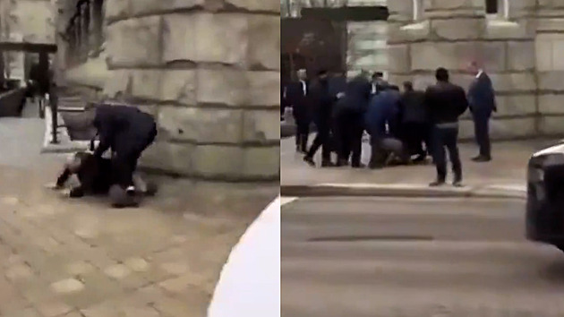 VIDEO: Bodyguardi ázerbájdžánského prezidenta napadli v USA demonstranty