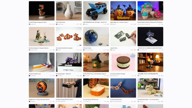 Knihovny s 3D modely MakerWorld a Printables mají konkurenci. Rozjel ji další velký výrobce 3D tiskáren